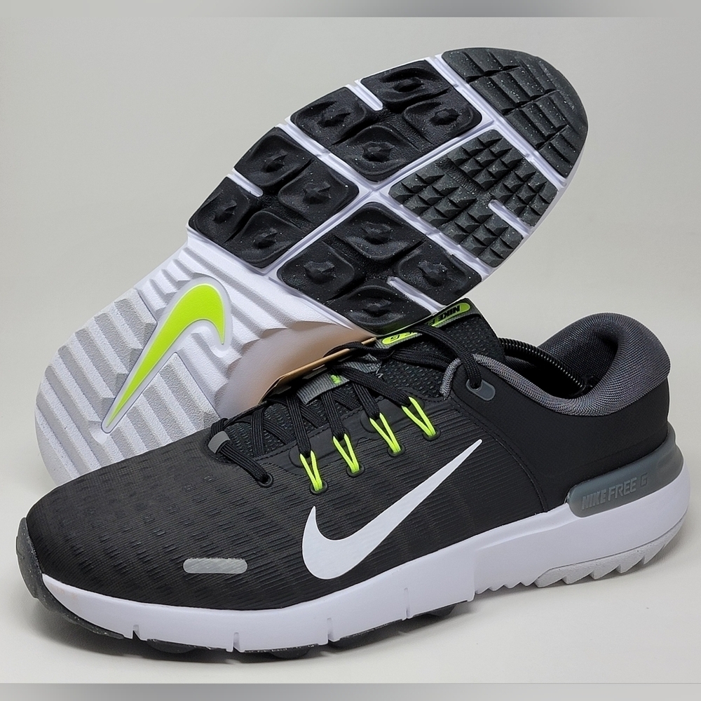 Nike Free Golf NN Golf Shoes Black Iron Grey White FN0332-001 Mens Size 11 New